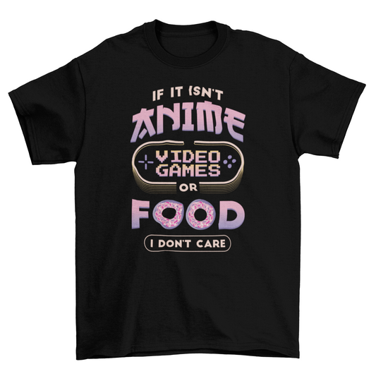 Anime video games t-shirt